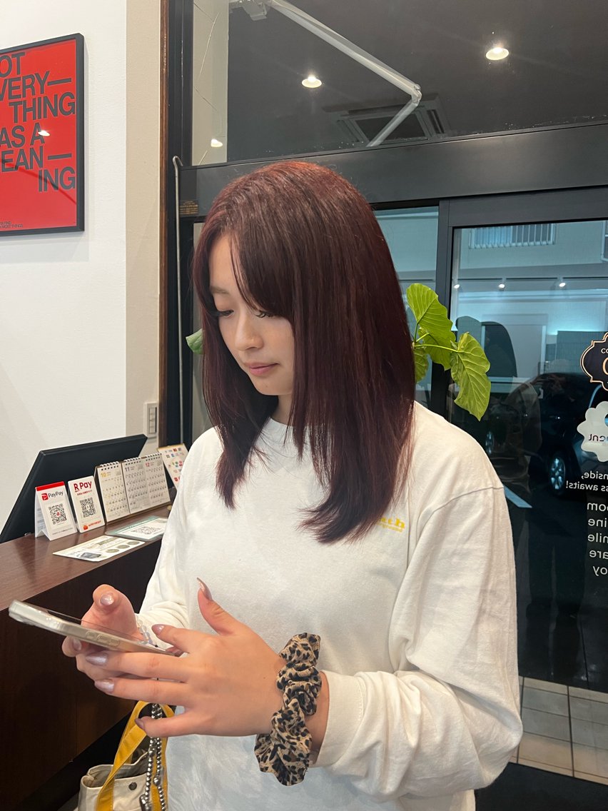 カラー ヘアカラー 大鉢 遥水のヘアスタイル
