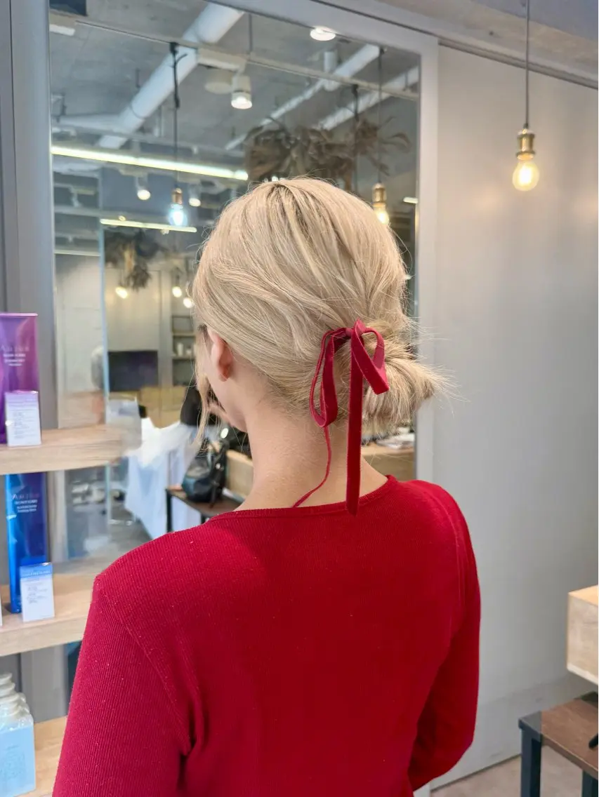 【参列・推し活】ヘアアレンジ💐の写真