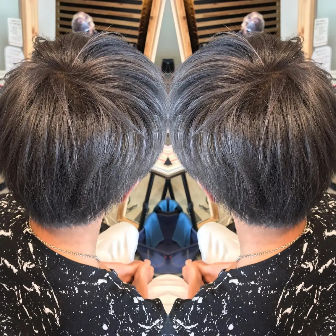 ショート カラー メンズ メンズブリーチ ブリーチ ヘアカラー 大久保 隆蔵のヘアスタイル