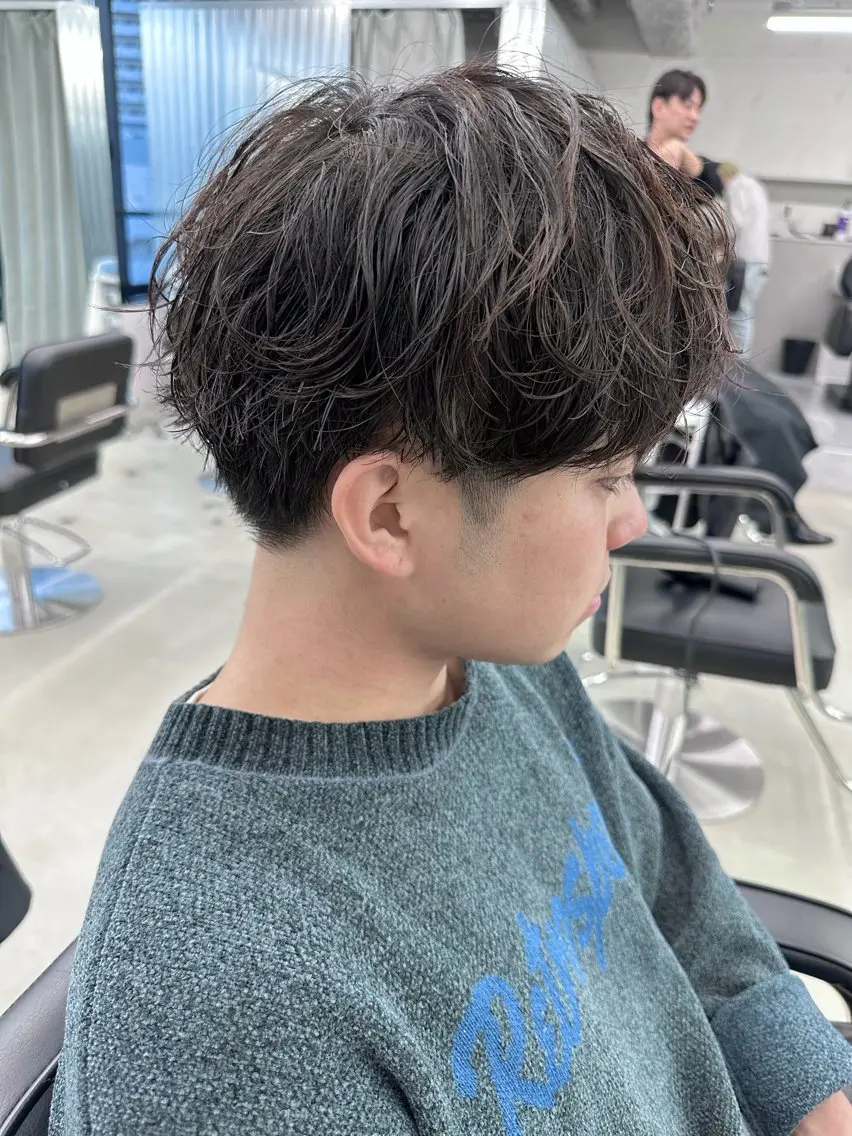 ショート メンズ メンズパーマ 本日空あり 枚方徒歩1分HYPEのヘアスタイル