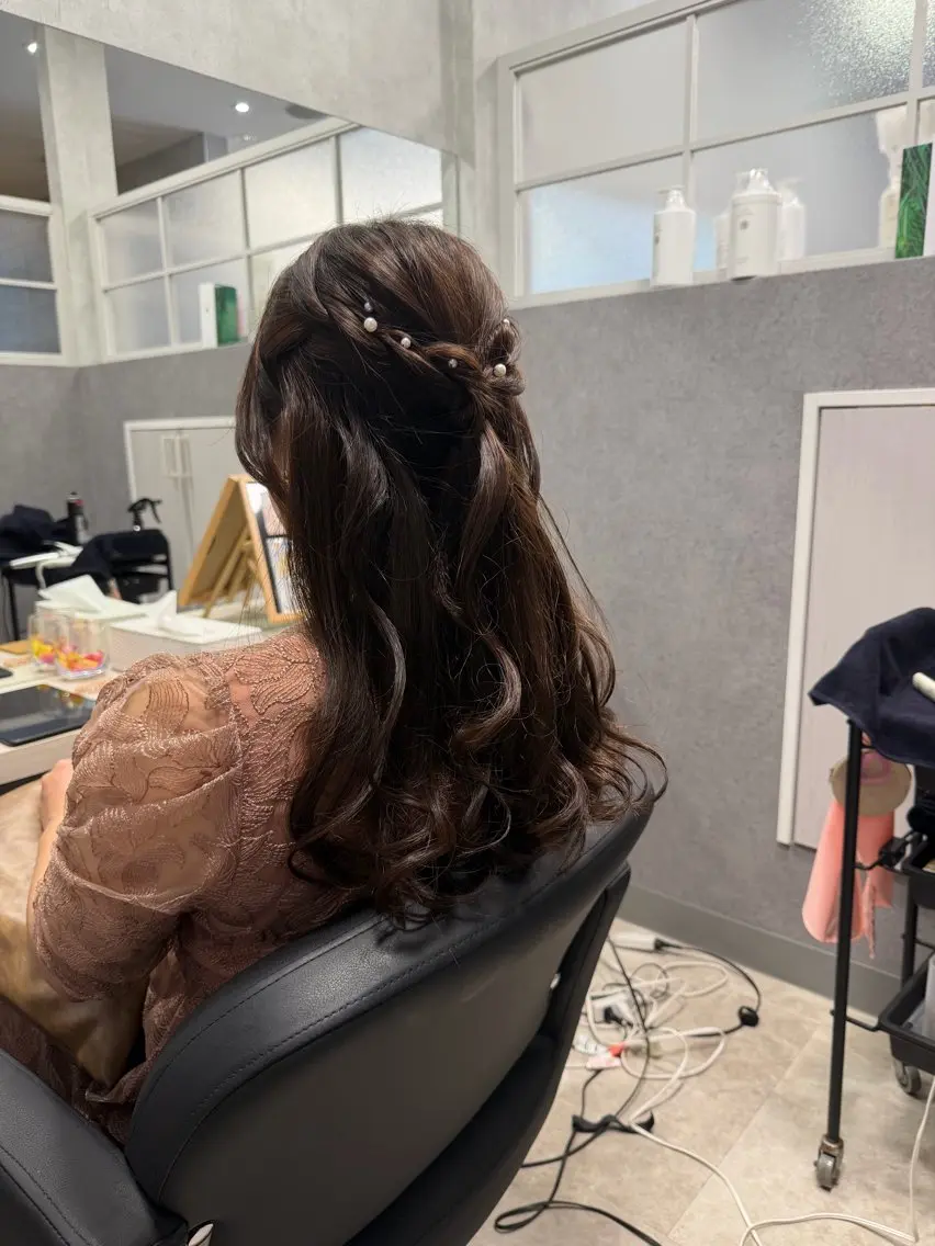 ロング ヘアアレンジ 結婚式・ブライダル ロング ヘアセット 加藤 あおいのヘアスタイル