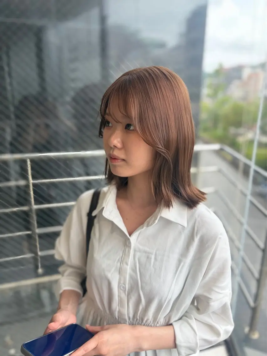 ショート ヘアカラー 上島 未緒のヘアスタイル