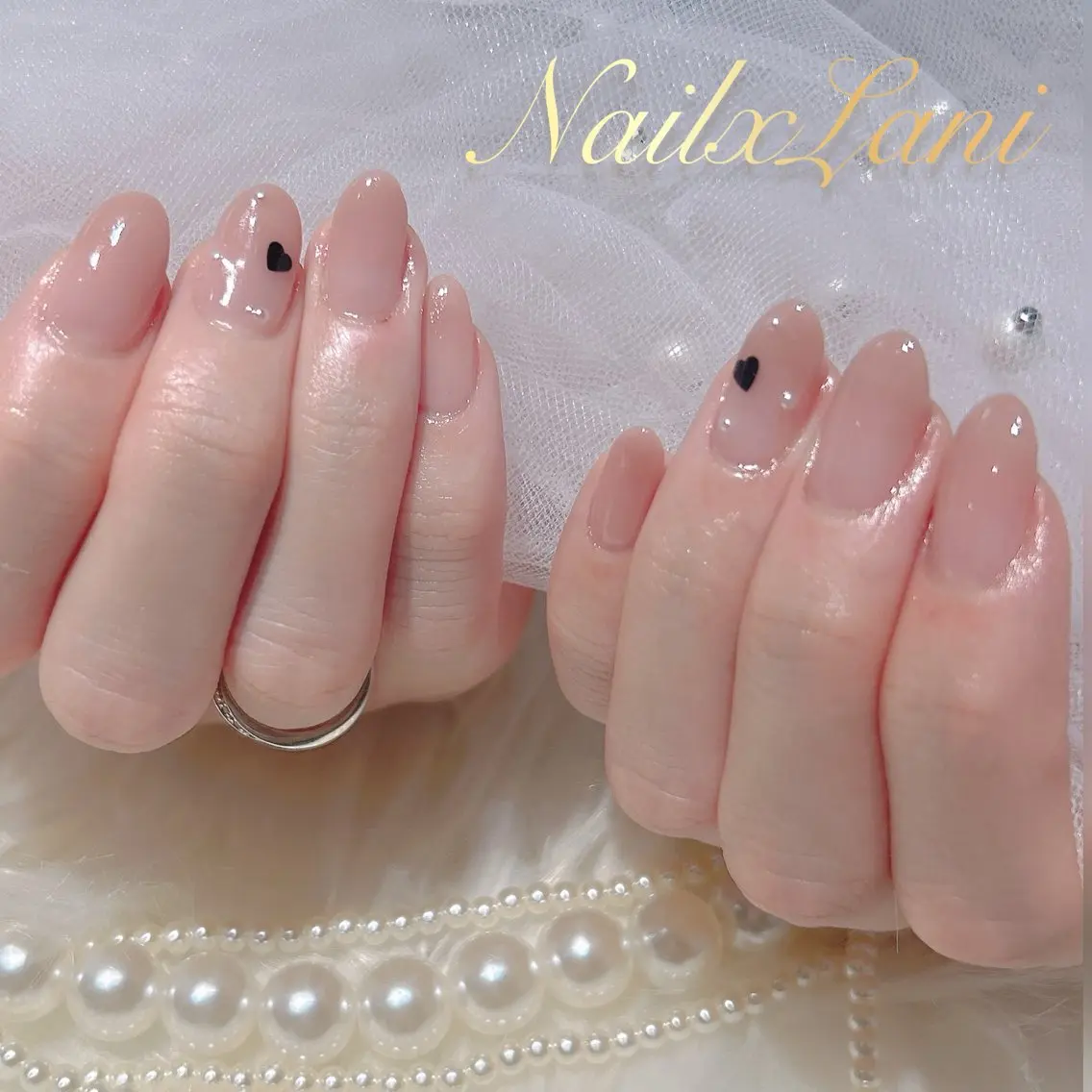 ネイル フットネイル ジェルネイル マグネットネイル パラジェル Nail×Lani 深爪矯正対応◎のネイルデザイン