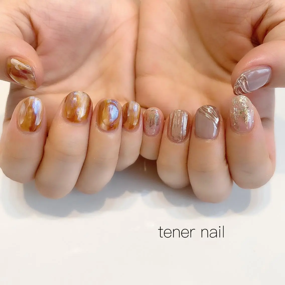 ネイル べっ甲ネイル テネルネイル tener nailのネイルデザイン
