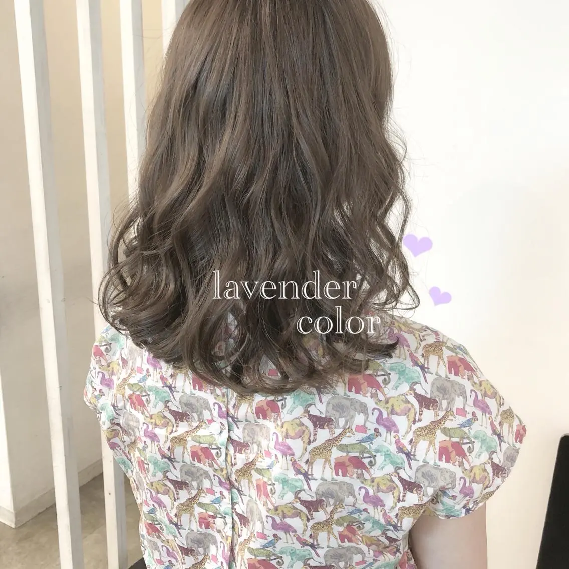 セミロング カラー 榎園 由美のヘアスタイル