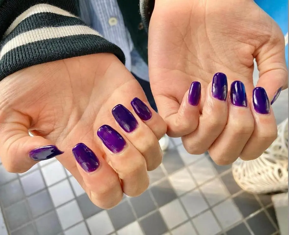 ネイル ワンカラーネイル シンプルネイル ハンドネイル 松本 実咲のネイルデザイン