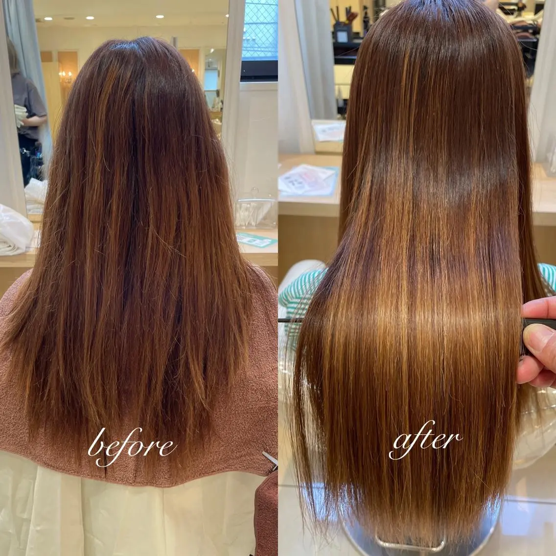 ✨プレミアム髪質改善縮毛矯正✨neo straight (ダメージレベル7​〜​10ハイダメージ・ブリーチ毛・ハイライト)の写真