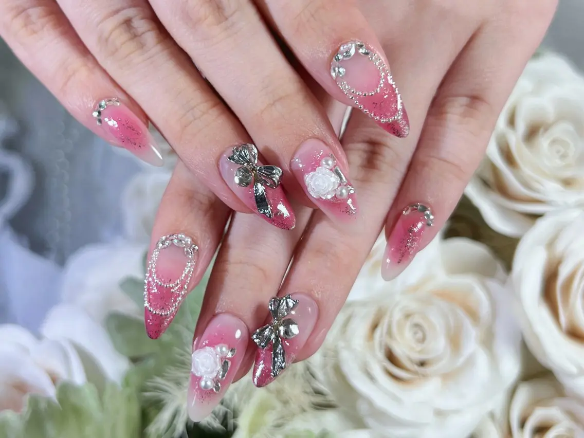 ネイル ロングネイル 持ち込み スカルプネイル ワンホンネイル Painty nailのネイルデザイン