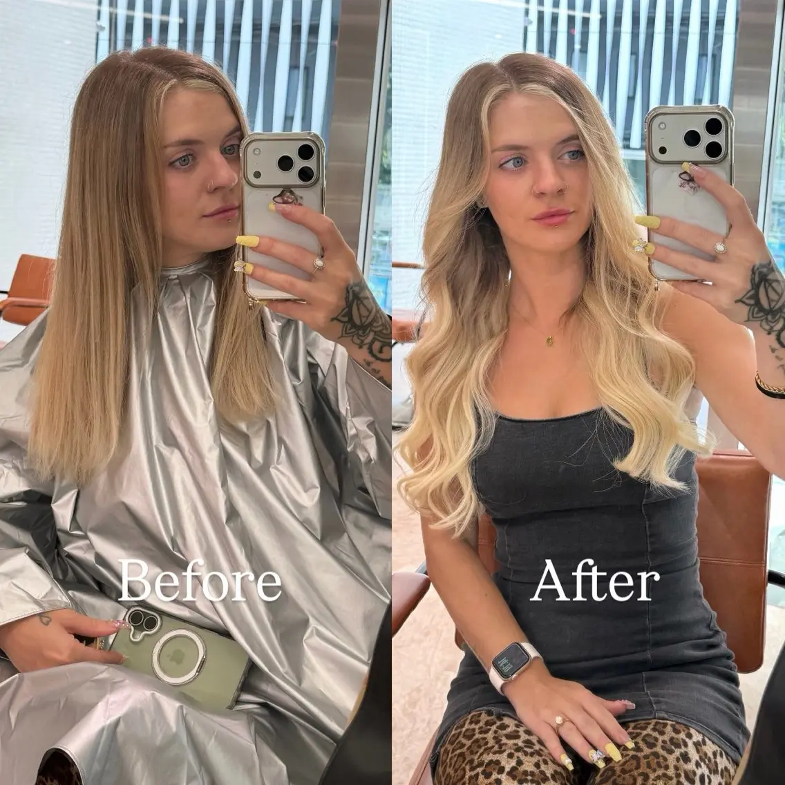ロング シールエクステ エクステ エクステ シールエクステ特化 ハイトーン、NANAのヘアスタイル