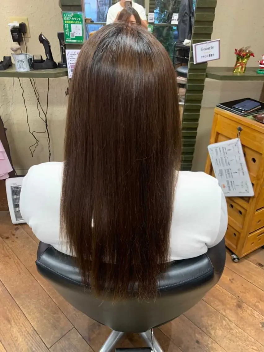 ロング 山口 香のヘアスタイル