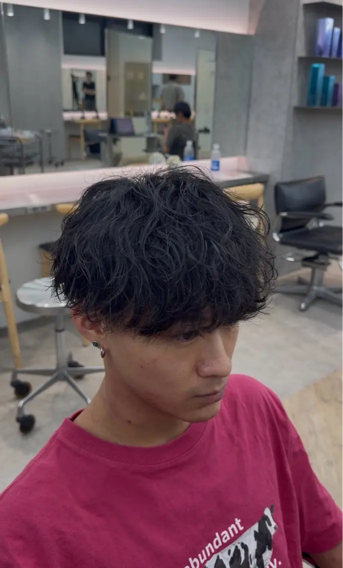 パーマ カット パーマ ヘアセット メンズパーマ/韓国 ヘア 棚瀬 翔吾のヘアスタイル