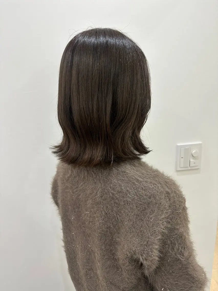 ミディアム カラー カット ヘアカラー トリートメント レイヤー/ヘアセット 💐nao.のヘアスタイル