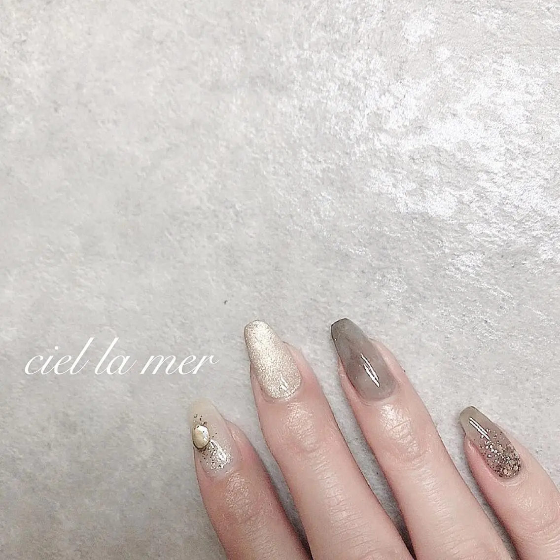 ネイル ハンドネイル フットネイル ciel la merのネイルデザイン