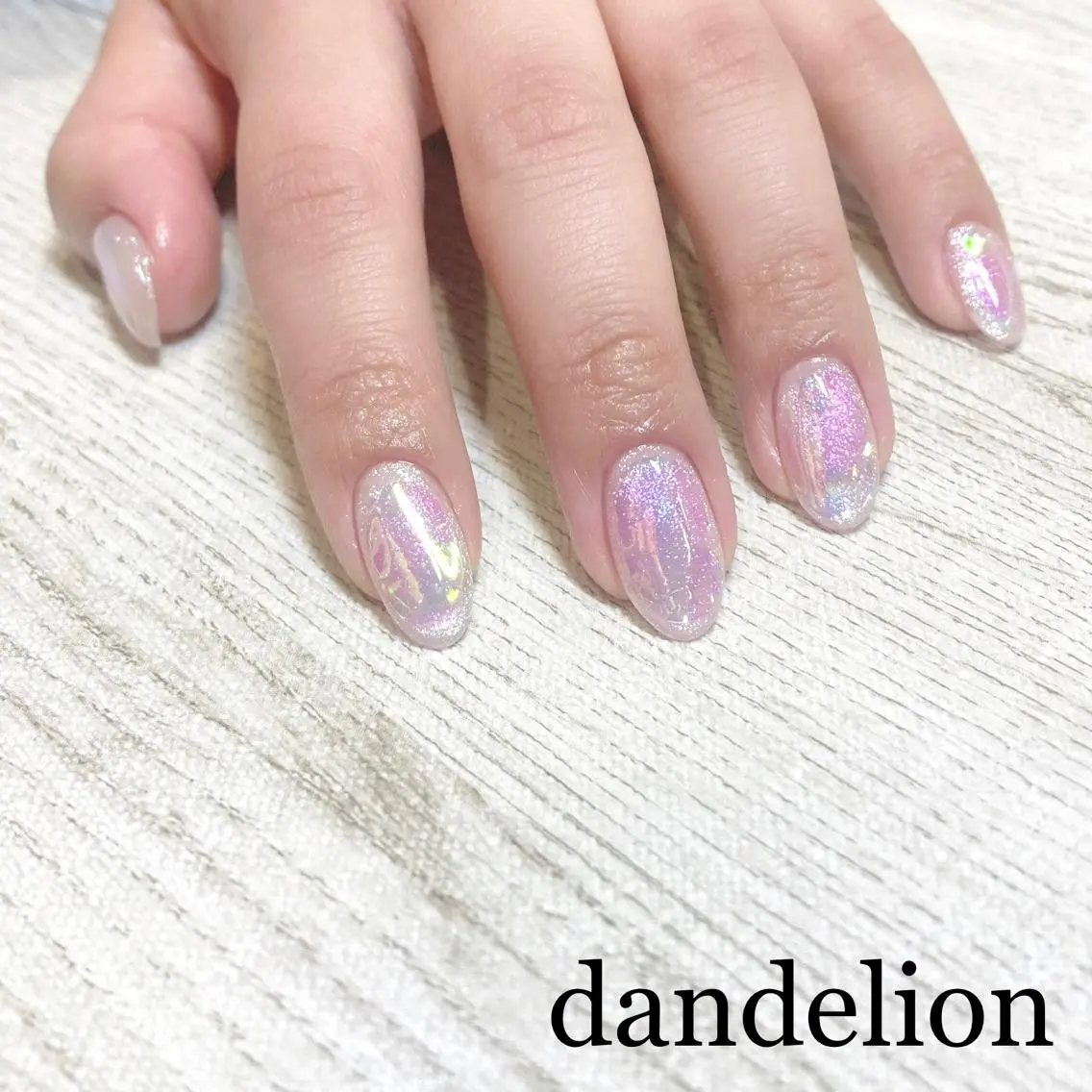 ネイル 氷ネイル・うるうるネイル dandelion ダンデライオンのネイルデザイン