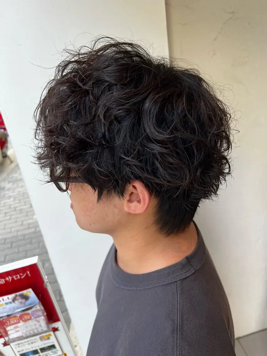 パーマ メンズ カット パーマ メンズパーマ 特化/京橋/栗野のヘアスタイル