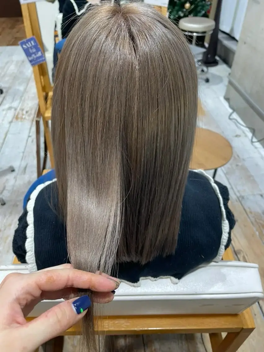 ミディアム カラー 透明感カラー ヘアカラー トリートメント 🪿透明感/艶カラー ﾜﾀﾅﾍﾞｱｵｲのヘアスタイル