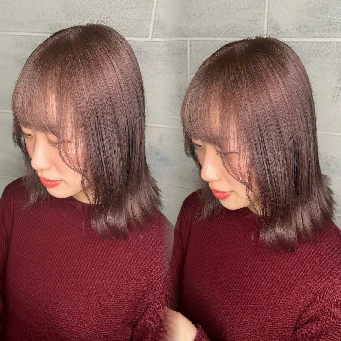 【人気No.1✨】透明感・うる艶カラー＋髪質改善TR【3step】の写真