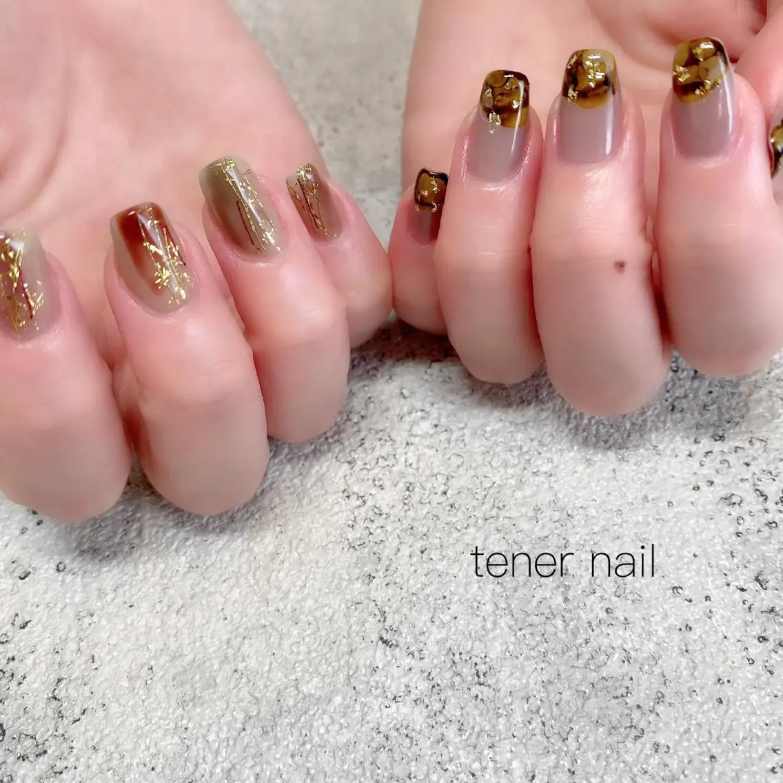 ネイル アートネイル ニュアンスネイル テネルネイル tener nailのネイルデザイン