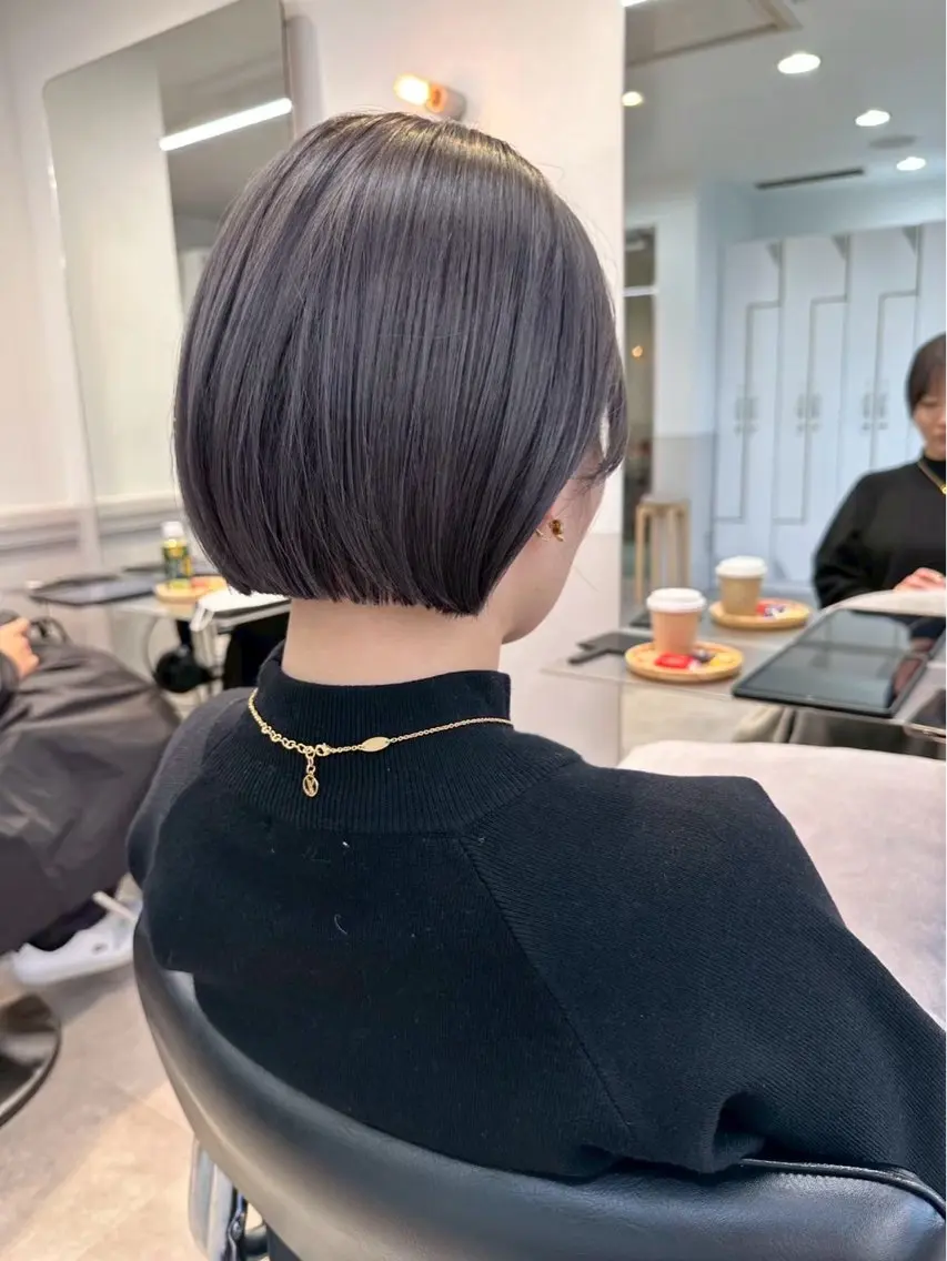 ショート カラー みゆき🐈⬛🪽 透明感カラー✄のヘアスタイル
