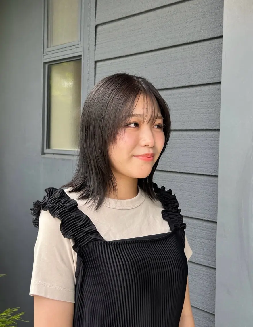 ミディアム カラー ブリーチ ヘアカラー 透明感カラーリスト/ 似合わせ提案/みゆうのヘアスタイル