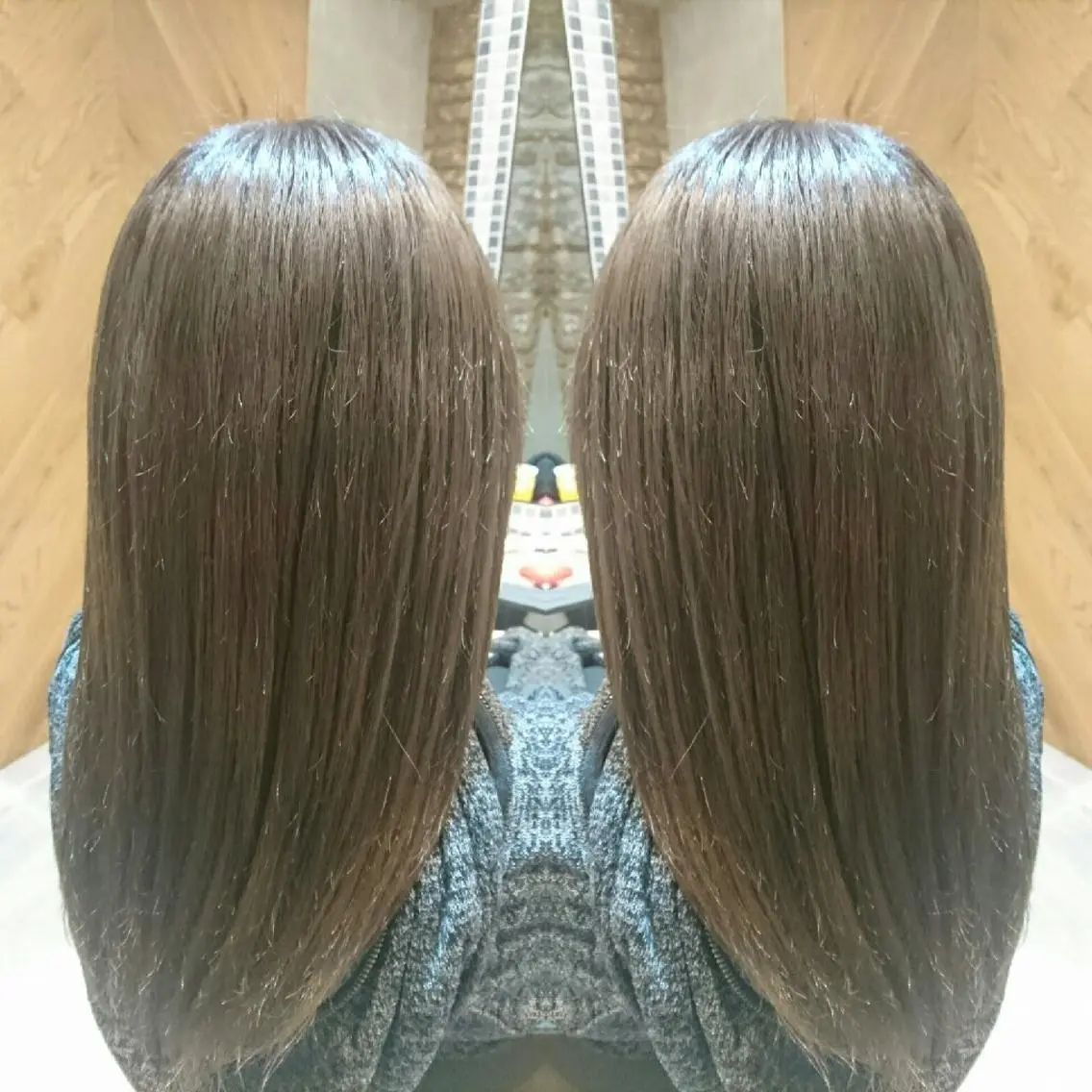 セミロング カラー イルミナカラー センター南 SEIJIのヘアスタイル