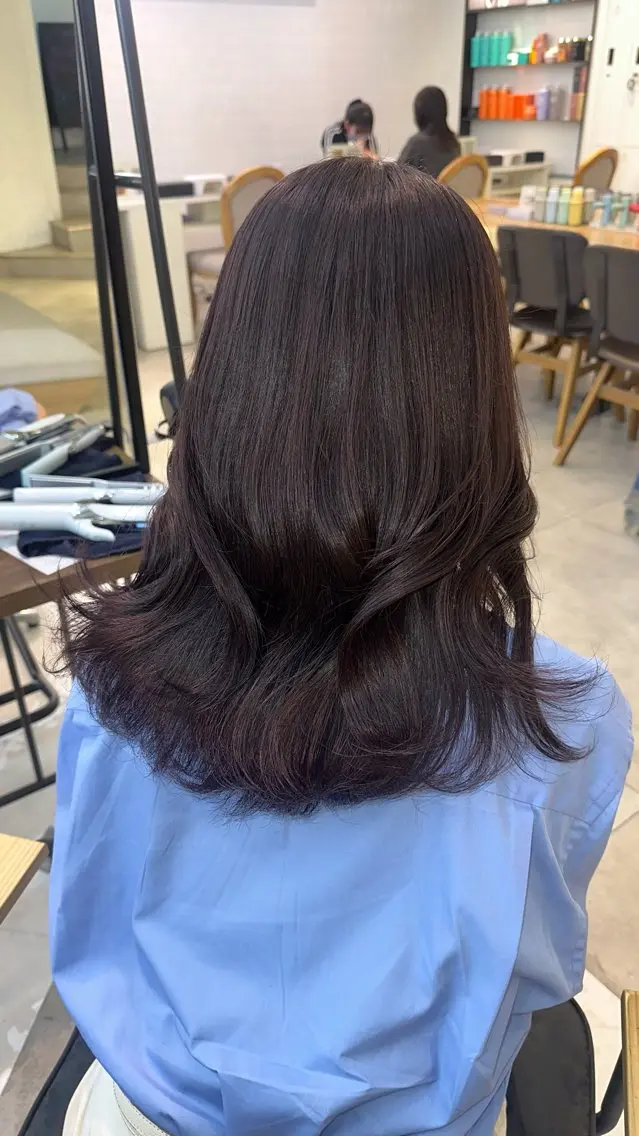 ロング カット ヘアカラー 韓国ヘアメンズ・レデ ィース特化ミクのヘアスタイル