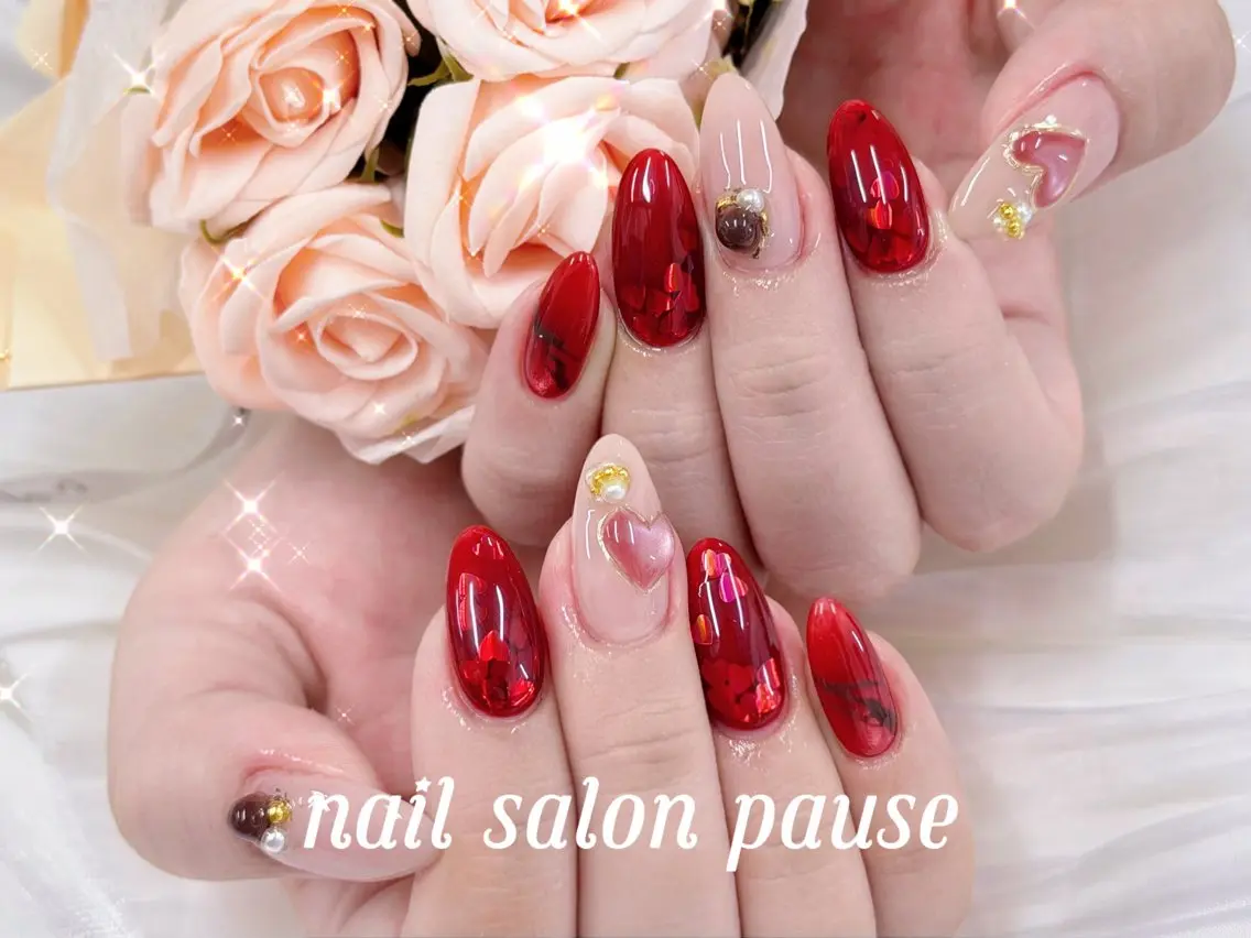 ネイル ハンドネイル ハンドケア nail salon pause✨のネイルデザイン