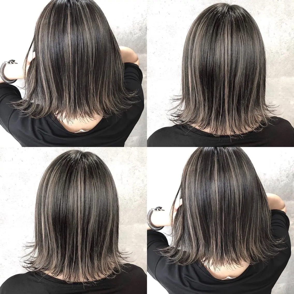 ミディアム カラー ハイライトカラー ハイライト ✨MiL✨ ✨心斎橋✨のヘアスタイル