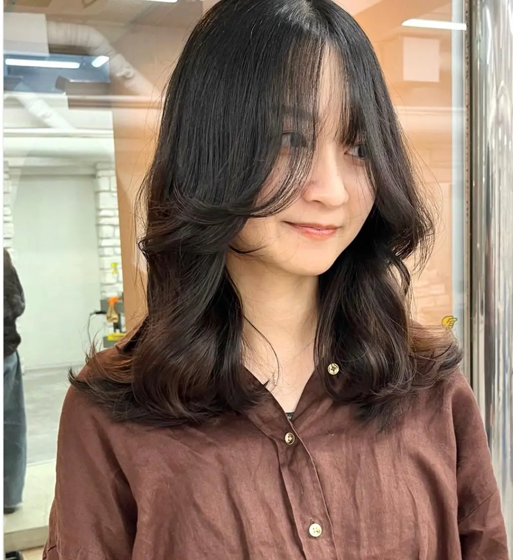 カラー グレージュ カット ヘアカラー トリートメント 天王寺韓国ヘア 小山歓実のヘアスタイル