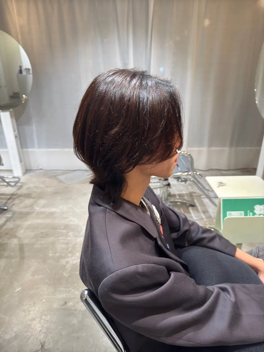 ミディアム メンズ ボブ 新城 駿之介のヘアスタイル