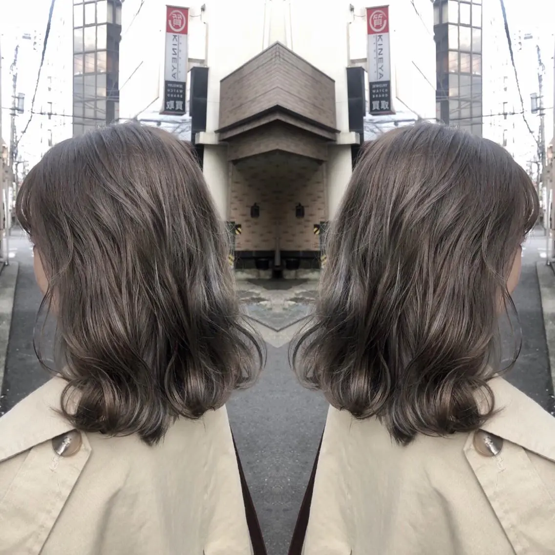 ミディアム カラー M IIのヘアスタイル
