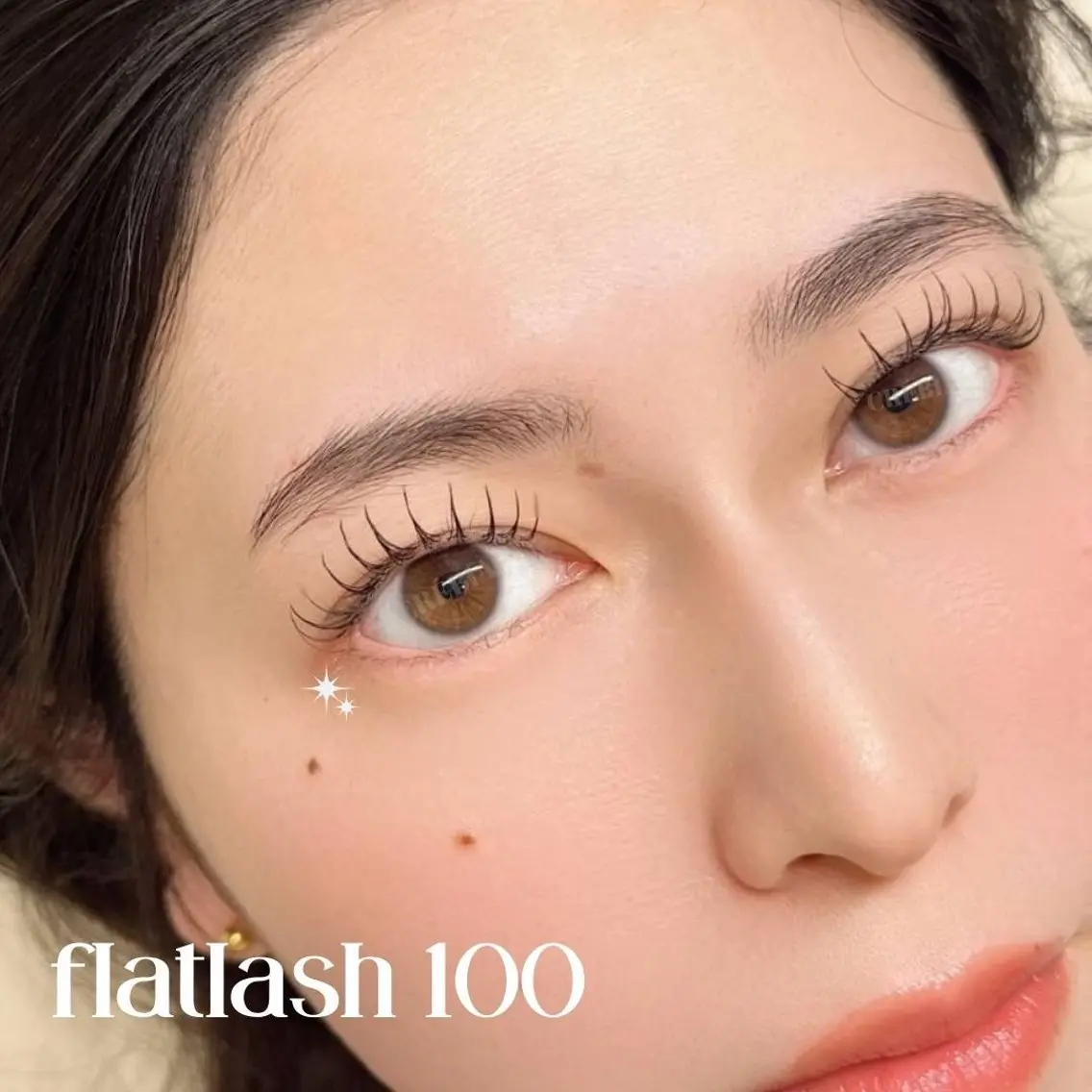 💋初回オフ込💋高持続マツエク🎀フラットラッシュ 100本+トリートメント付き♪の写真