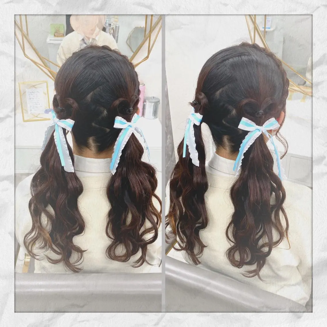 セミロング ヘアアレンジ ヘアセット ヘアセット/着付け 𓇼 まつもと𓇼のその他イメージ