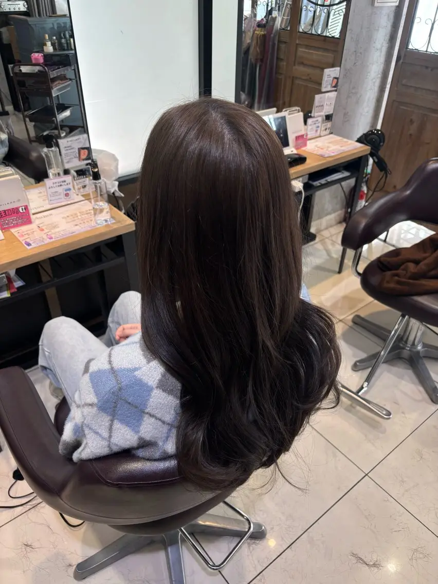 ロング ヘアカラー 透明感ダブルカラー/ レイヤー💕miyuのヘアスタイル