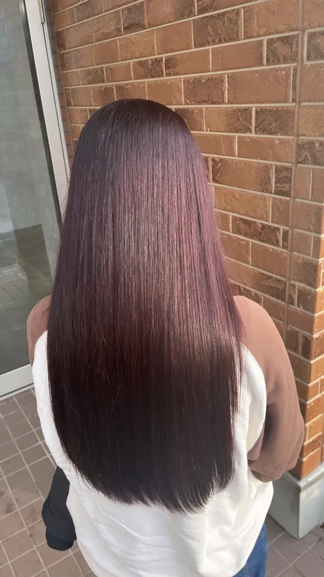 ロング カラー ヘアカラー トリートメント 熊谷 有紗のヘアスタイル