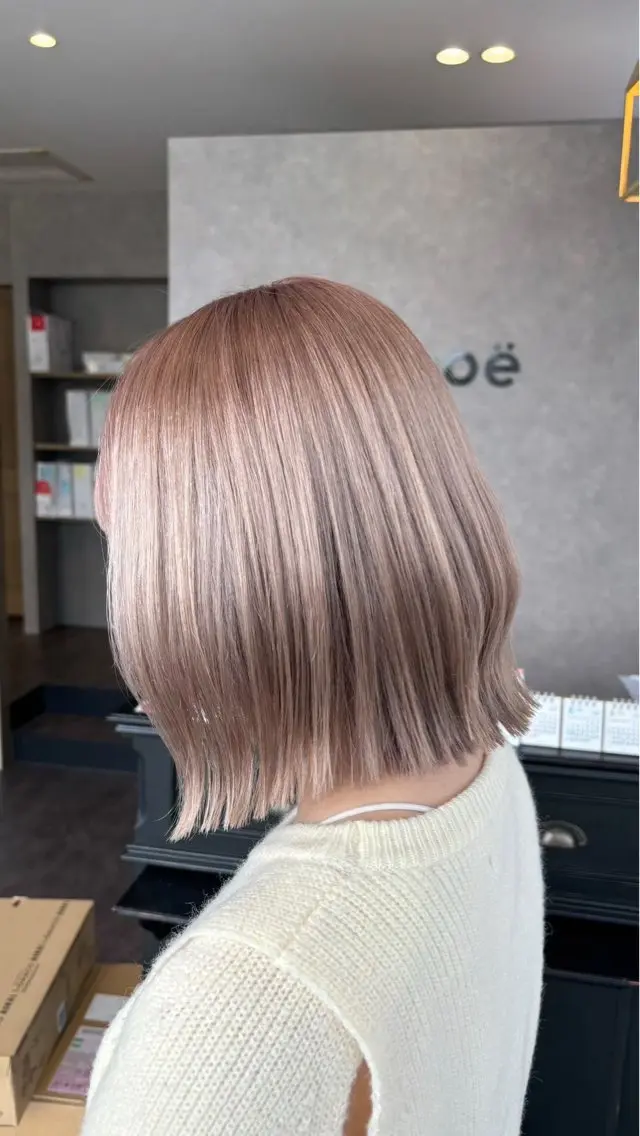 カラー ベージュカラー ミルクティーベージュ カット 📍奈良/ 佐藤有哉のヘアスタイル