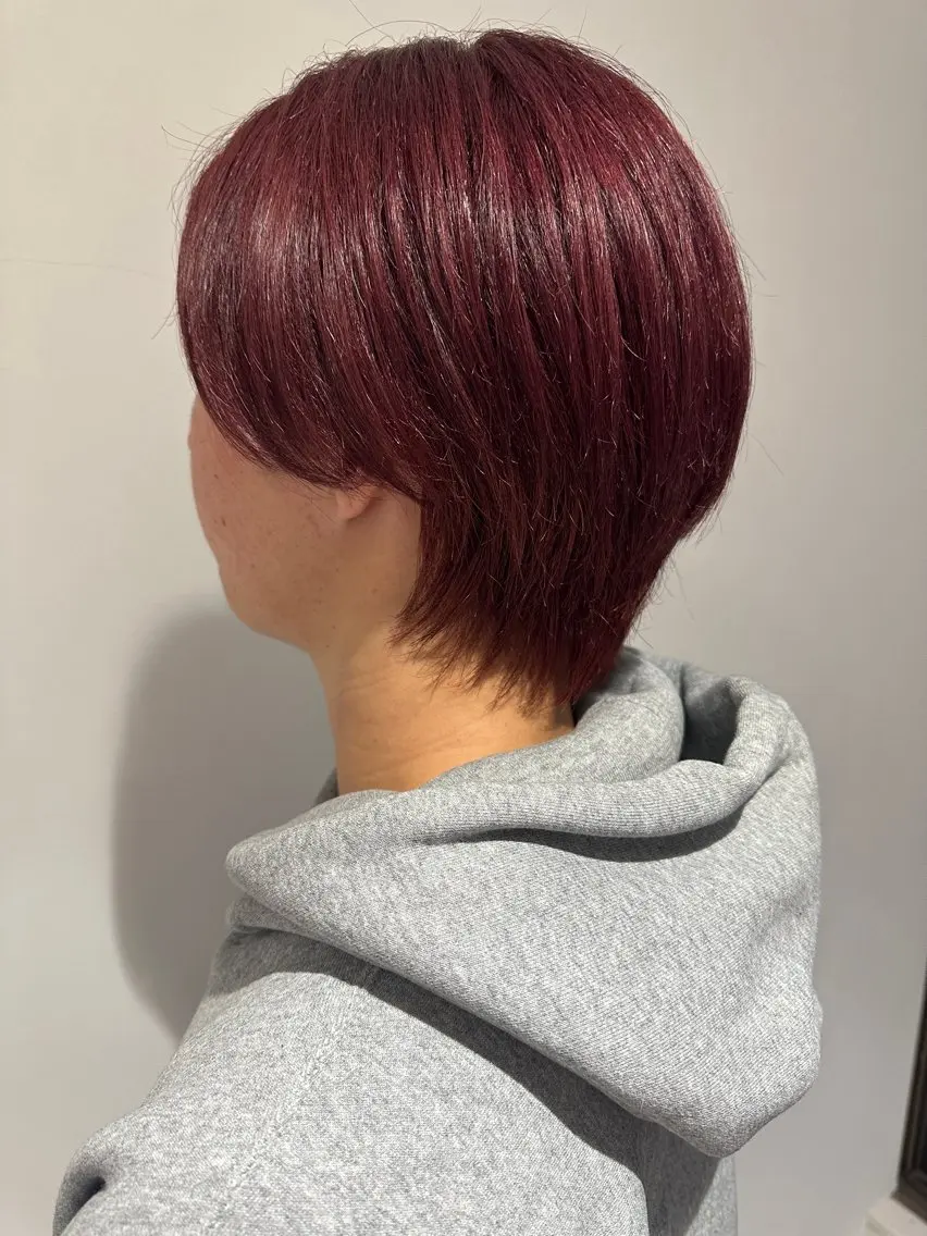 ショート カラー ブリーチ カット ヘアカラー 唐澤 千尋のヘアスタイル