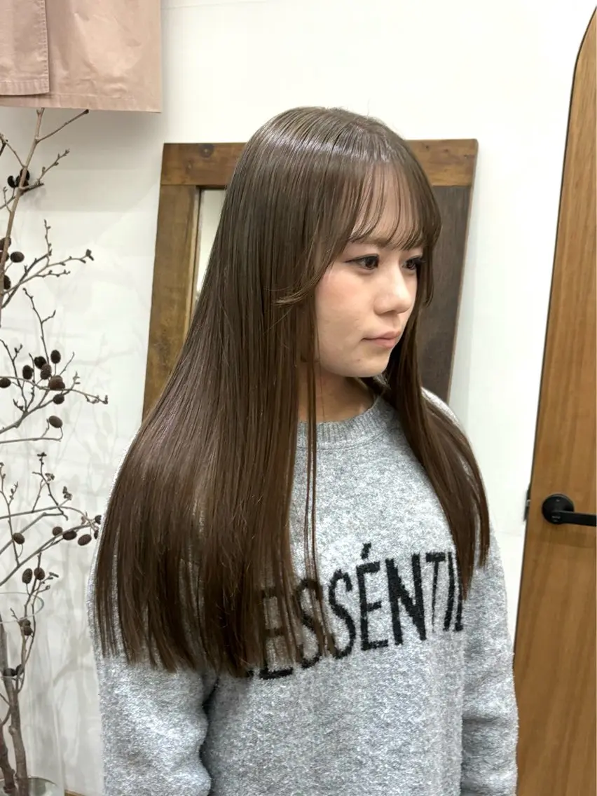 ロング カラー ヘアアレンジ カット ヘアカラー トリートメント ハル🌸柔色/ ブリーチなし/艶髪のヘアスタイル