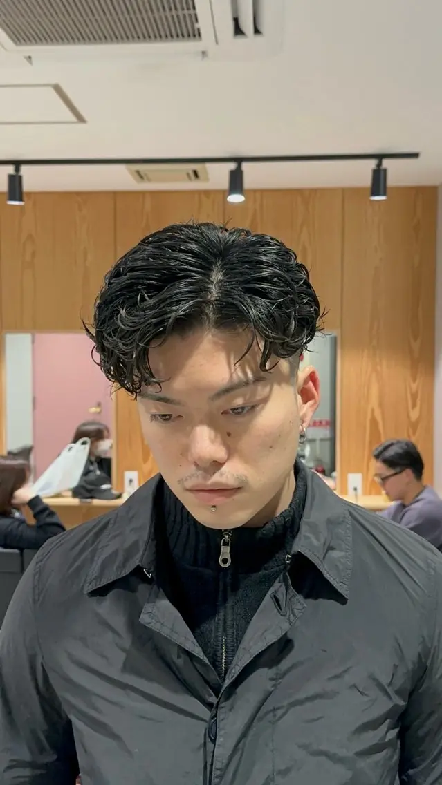 メンズ メンズパーマ メンズ特化型 美容師[福永一世]のヘアスタイル