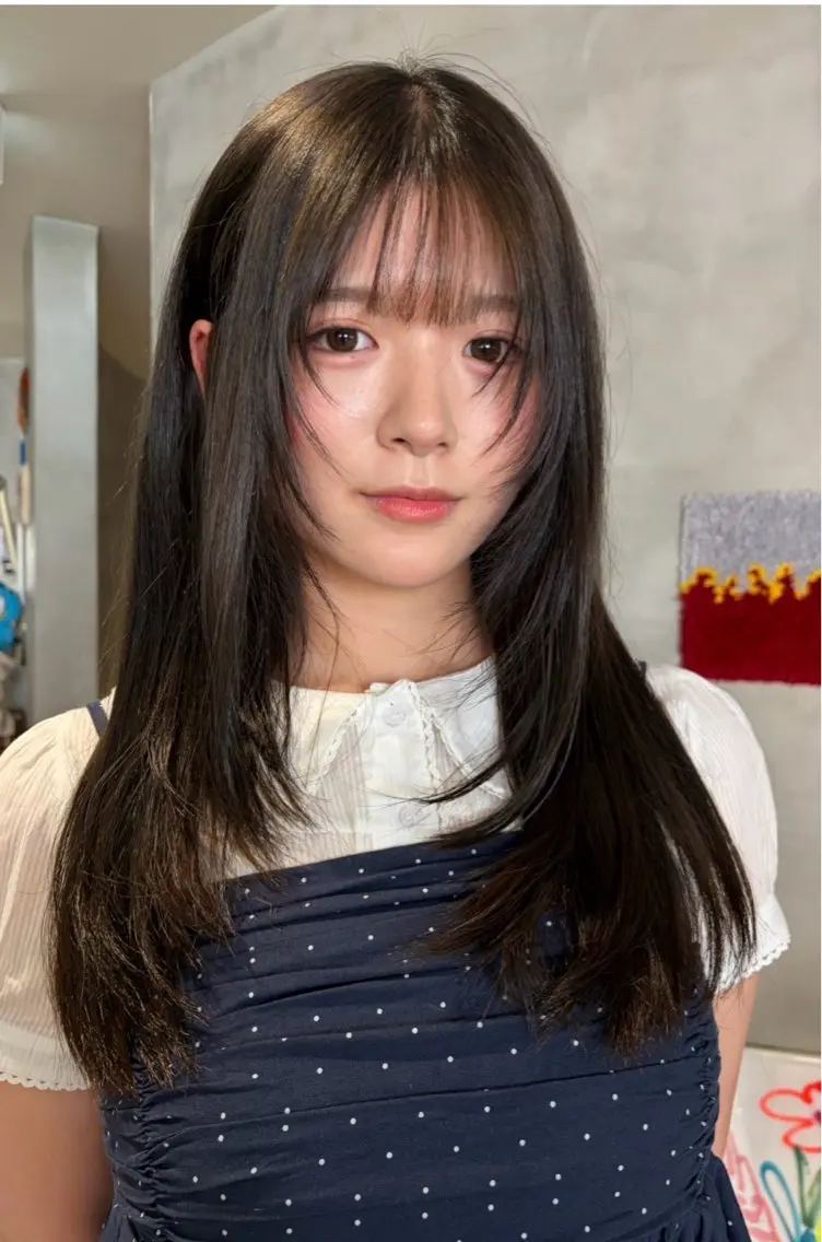 ロング ヘアカラー ⟡.·結/心斎橋 /カラーモデル募集中のヘアスタイル