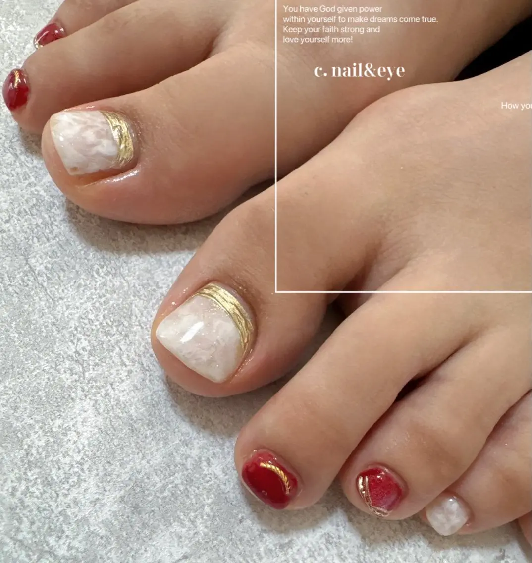 ネイル フットネイル C.Nail &Eyeのネイルデザイン