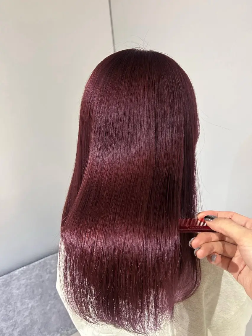 ロング カラー 艶髪×透明感カラー りなのヘアスタイル
