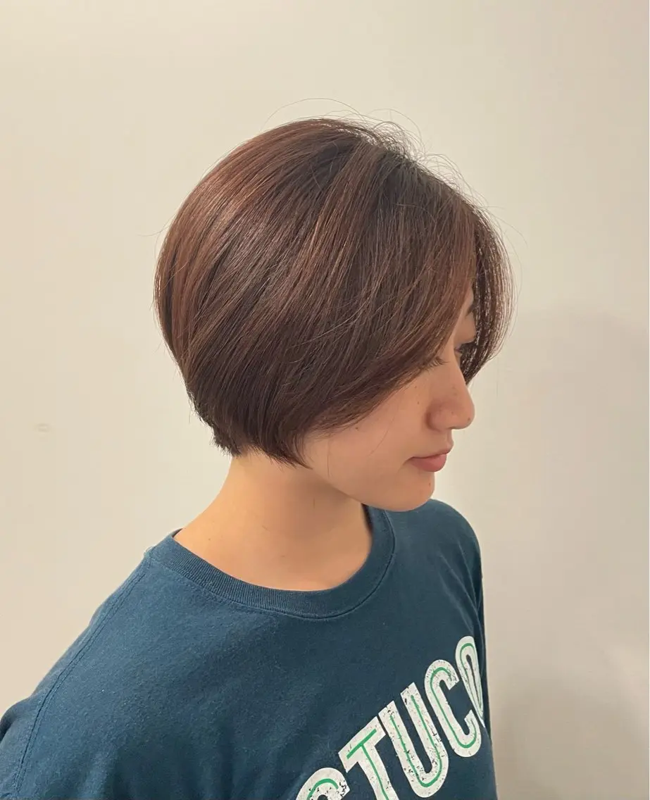 ショート ハンサムショート ショートヘア パーマモデル/ 🌷内藤美乃🌷のヘアスタイル
