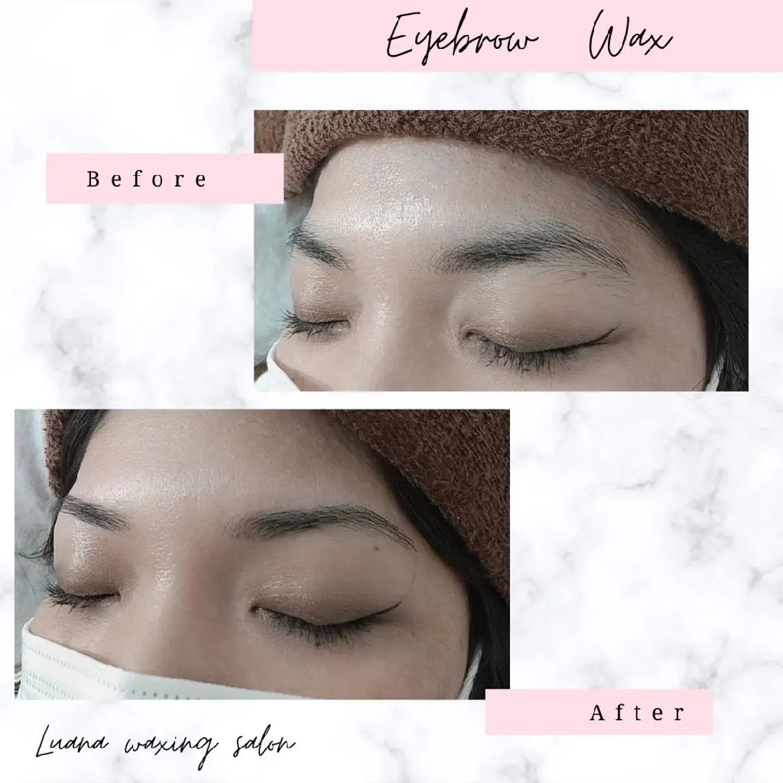 アイブロウ 眉毛ワックス脱毛 Luana wax 🐚根本のエステ・リラクイメージ