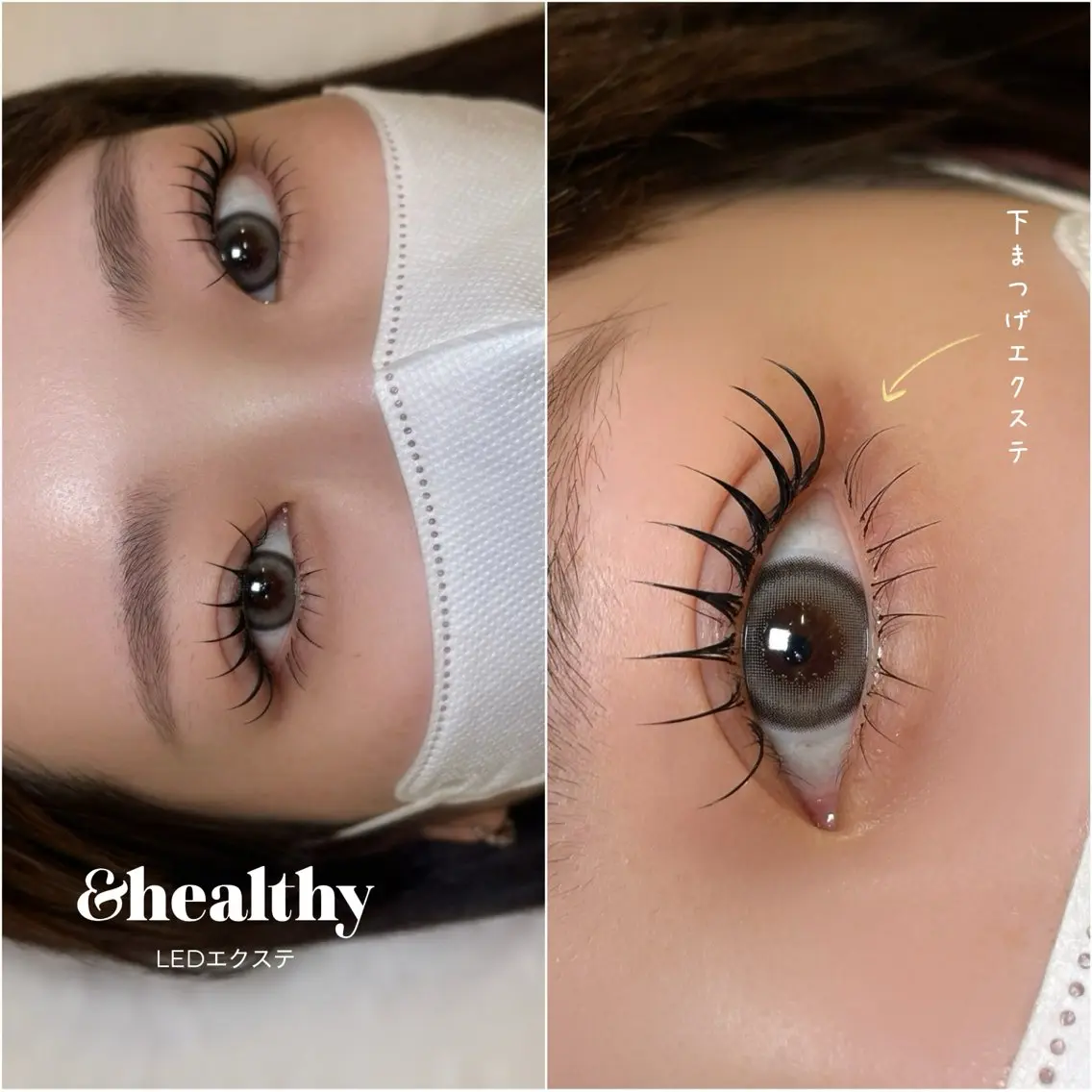 マツエク・マツパ 下まつげエクステ 一重×まつ毛パーマ R eyelash yokoのマツエク・マツパデザイン