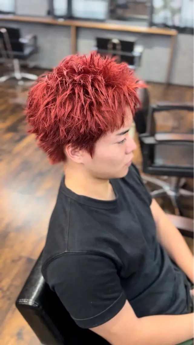 ショート カラー メンズ 🔥【メンズ特化】江 坂／モデル／レオ🔥のヘアスタイル