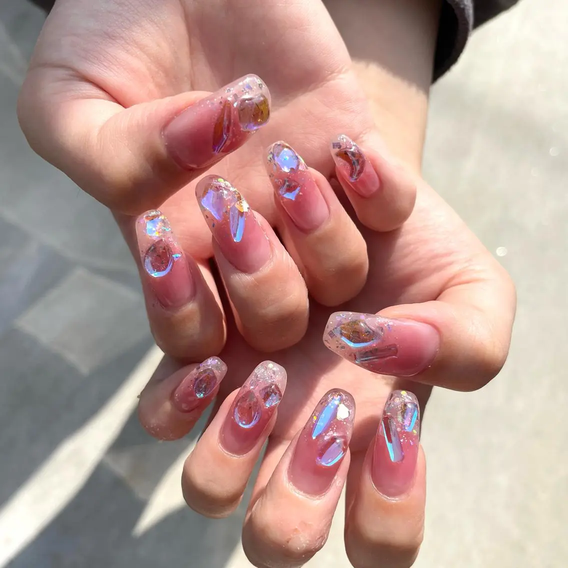 ネイル ハンドネイル Sea  nail by emaのネイルデザイン