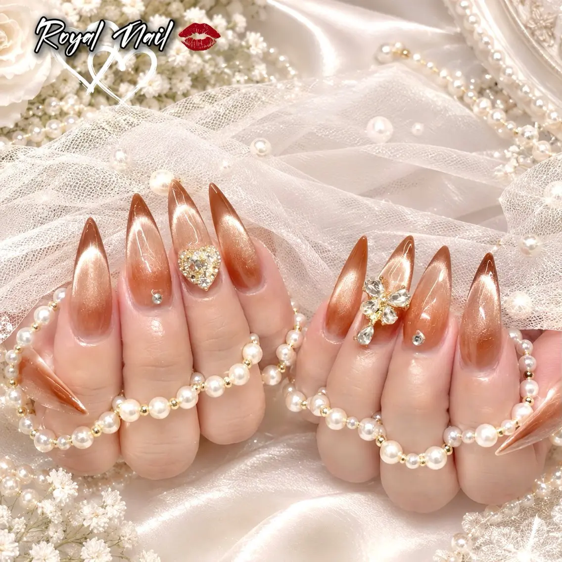 ネイル 韓国ネイル マグネットネイル 持ち込み ハンドネイル RINA Nail_Royalのネイルデザイン