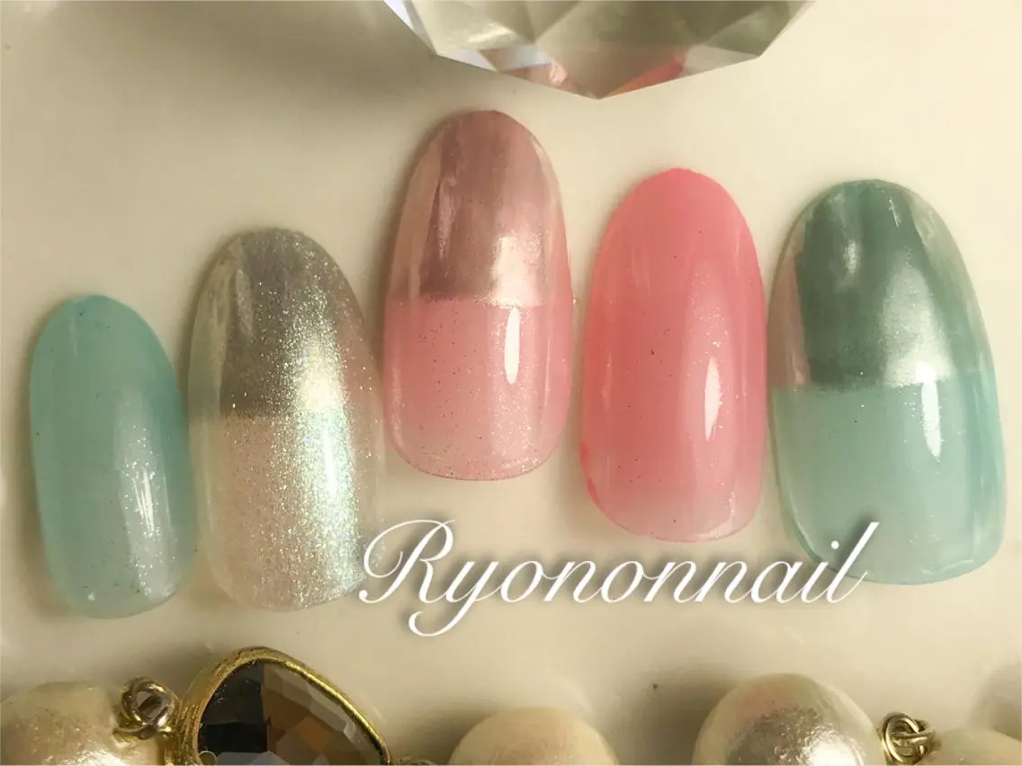 ネイル ミラーネイル Ryononnail 上谷典子のネイルデザイン
