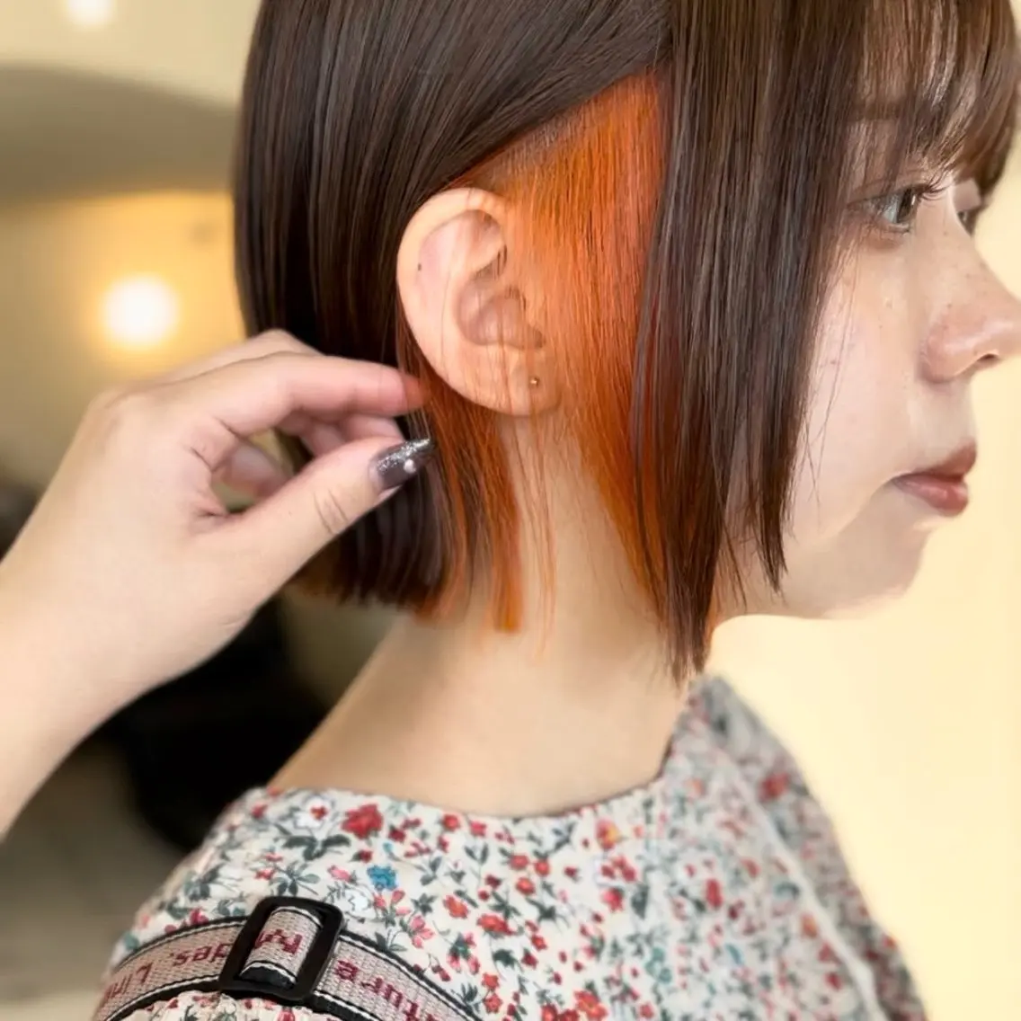 ショート ヘアカラー トリートメント Yurika🕯️ 透明感カラー/ボブのヘアスタイル